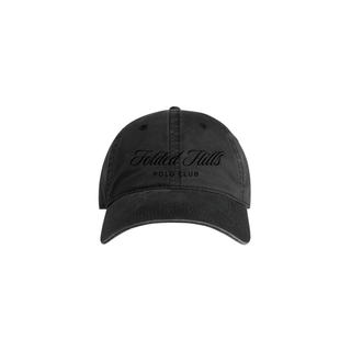 Faded Black Polo Club Dad Cap
