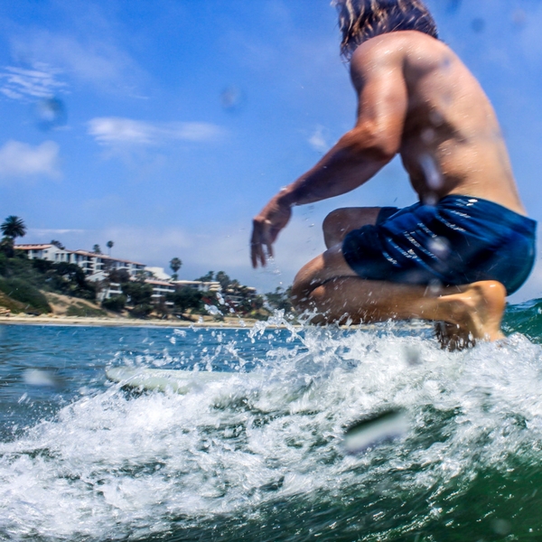 Jack Bodine surfing gaviota
